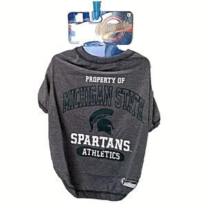NWT Pets First Michigan State Spartans Athletics Dog Shirt Large 20-24 Inches